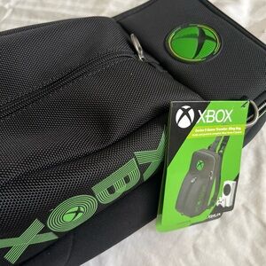 RDS Black & Green XBOX Series S Video Game Traveler Carrying Case Sling Bag